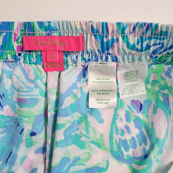 Lilly Pulitzer Run Around Shorts Sz XL Craysea Amethyst Tin - Picture 3 of 5